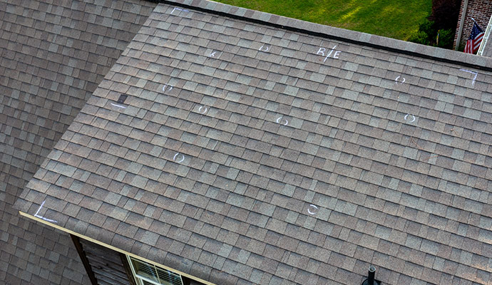 hail damaged roof